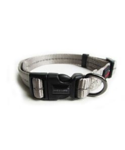Reflective Supersoft Webbing Collar (Grey11) Large