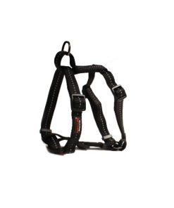 Reflective Supersoft Webbing H Harness (Black00) Extra Large