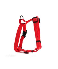 Reflective Supersoft Webbing H Harness (Red02) Large