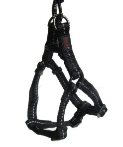 Reflective Supersoft Webbing Step In Harness (Black00) Large