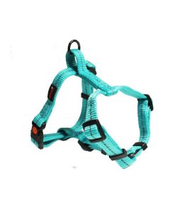 Reflective Supersoft Webbing H Harness (Turquoise10) Small