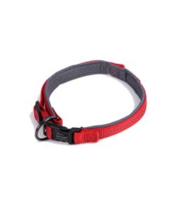 Reflective Supersoft Webbing Neoprene Collar (Red02) Small