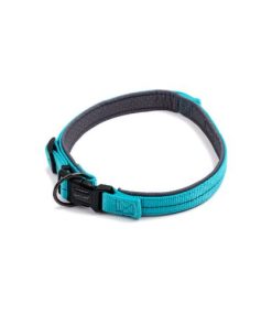 Reflective Supersoft Webbing Neoprene Collar (Turquoise10) Medium