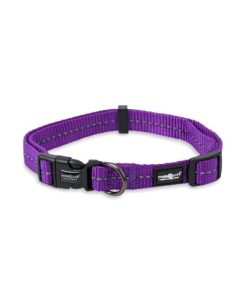 Reflective Supersoft Webbing Collar (Purple07) Medium