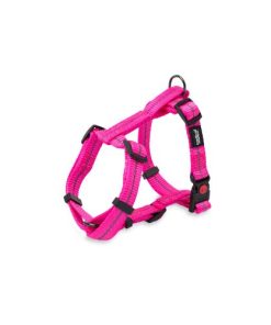 Reflective Supersoft Webbing H Harness (Hot Pink16) Medium
