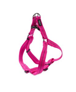 Reflective Supersoft Webbing Step In Harness (Hot Pink16) Small