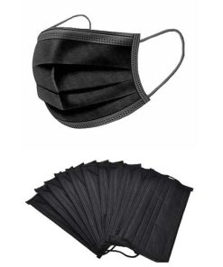 Civillian 3ply Masks Black