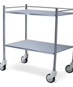 Instrument Trolley Small
(2 stainless steel shelves)