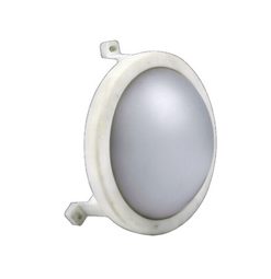 White LED bulkhead 12W Round
