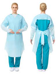 disposable plastic apron with sleeves