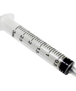 syringes 3 part - luer slip - 2ml syringe - latex free -