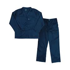 Navy Blue Overall ( 2 piece ) size 40 Poly cotton