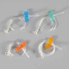 Disposable scalp vein set 26G Brown