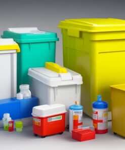 bd 5.4 liter red horizontal entry sharps container