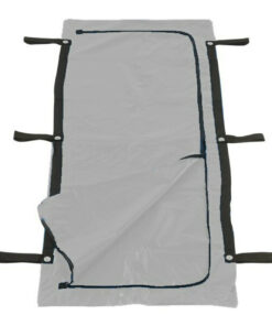 Body Bag with WINDOW & SIDE D/B Sided Tape - black