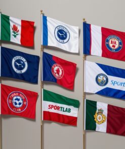 blue flag with white star