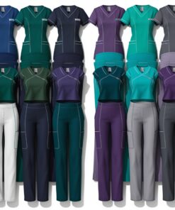 dark purple scrubs