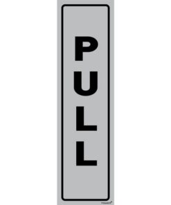 Aluminium Sign - Pull Vertical - 180 x 50mm - SIGNALPUL(D)