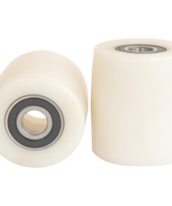 Pallet Truck Load Roller Replacement - With Bearings - Nylon - White - 80mm ? - N80