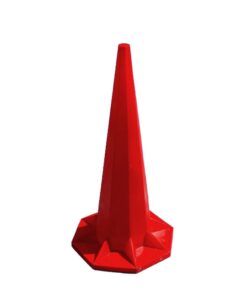 Safety Cone - Hard Plastic - Traffic Safety Barrier Cone - Jumbo - 1.8m - Red - SXS047R