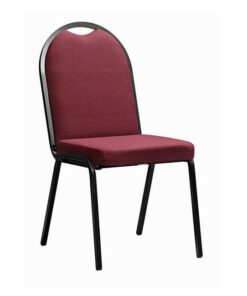 Office Chair - Banquet Side Chair - No Arms - Square Tube - 90 x 46 x 64 cm - SE020-burgundy