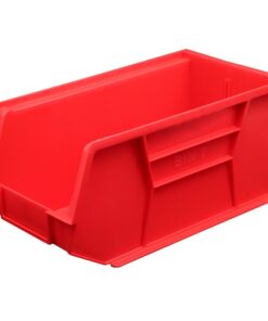 Stack & Hang Parts Storage Bin - Small Plastic Container - Size 7 - 37.5 x 21 x 18 cm - Red - BIN-7-RED