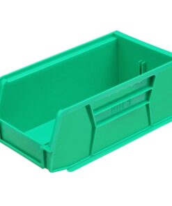 Stack & Hang Parts Storage Bin - Small Plastic Container - Size 3 - 19 x 10.5 x 7.5 cm - Green - BIN-3-GREEN