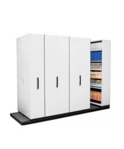 Steel Bulk Filer - Mobile Shelving - 10 Bay - 440 x 110 x 232 cm - Motorcraft Grey - 10BAY360