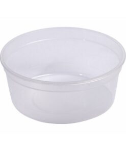 250ml Take Away Containers - Tub Only - Clear - Pack of 200