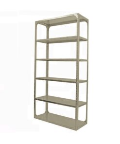 Bolted Shelving Steel Bay 6 Shelves - Uni-Angle - Six Shelf Kit - Painted - 335.3 x 91.4 x 76.2 cm