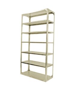 Bolted Shelving Steel Bay 7 Shelves - Uni-Angle - Seven Shelf Kit - Painted - 335.3 x 91.4 x 45.7 cm