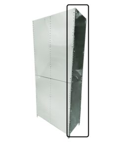 Bolted Shelving Steel Side Panel - Uni-Angle - Galvanised - 99.0 x 38.1 cm