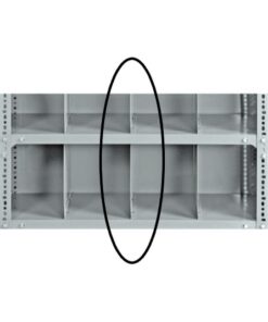 Bolted Shelving Steel Shelf Divider - Uni-Angle - Galvanised - 15.2 x 45.7 cm