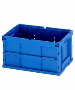 Matlock Euro Container - Polypropylene - Foldable - 60 x 40 x 32 cm - Blue - Excludes Lid