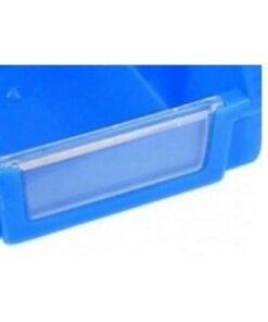 Matlock Louvre Panel Bin Label Holder - Plastic - 5 Pack - Clear - Ideal for Matlock Storage Bins 3A, 4 & 5 - Pack of 5