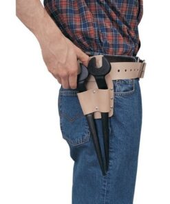 Kennedy Tool Pouch - Leather - 2 Pockets - Tan - 17 x 11 cm