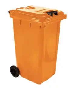 Wheelie Bin 240L Orange- Non SABS