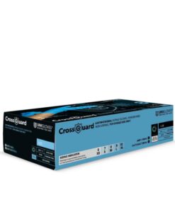 Nitrile gloves CROSSGUARD L (8-9) antimicrobial, blue, powder-free, pack of 100
