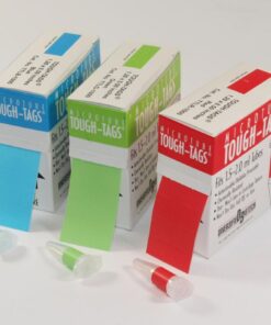 Heathrow Scientific Tough Tags 33 x 13 mm, Red, Polyester, Pack of 1000 pcs/Roll