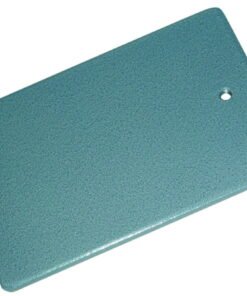 Stand base 300 x 150 mm steel, powder coated, M10 bore hole, 8mm thick, with welded feet