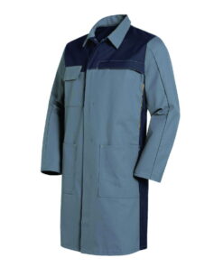 Uvex Men’s Laboratory Coat, Size 106/110, Grey, 65% Cotton, 35% PE, 1/1 Arm with Snaps, Type 16284