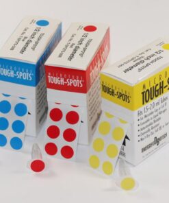Heathrow Scientific Tough Spots PVC Round Ø 13 mm, Green, Pack of 1000 Roll