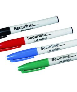 VmP Vertrieb Lab Marker Securline, Black 1.0 mm Point, Pack of 10