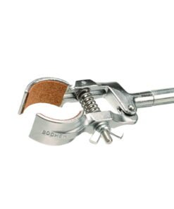 BOCHEM Support Clamp 180x12 mm, Round Jaws with Cork Range 80 mm, Galvanised Steel