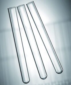 Scherf Test Tubes, 200 × 30 mm, 1.1–1.2 mm Wall, Boro 3.3 Glass, Smooth Edge, Round Bottom, Pack of 50