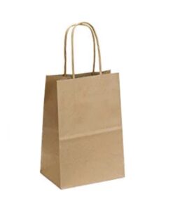 Eco Bag – A4 Brown with Paper Twist Handle