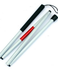 Mobility Folding White Cane for Vision Impaired and Blind People 123cm 4-sections