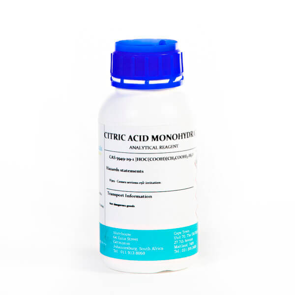 Citric Acid Monohydrate AR – 500g