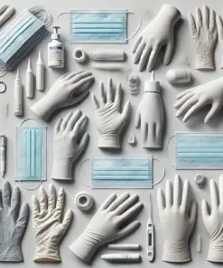 Gloves Polyclassic Soft, size L LDPE, hammered, 290mm, blue, pack of 100