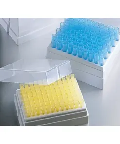 Pipette tips 100ul with filler, 96 place rack